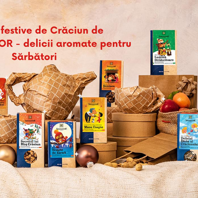 Ceaiuri festive de Crăciun de la SONNENTOR – aromele sărbătorilor în fiecare ceașcă