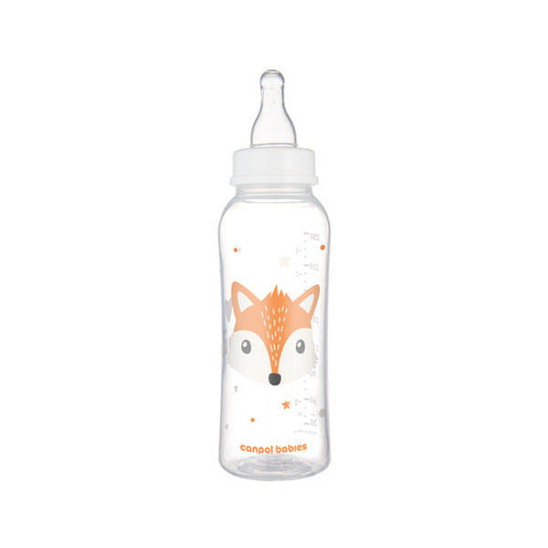 Canpol Babies Biberon Cu Gat Ingust 250ml Pp Cute Animals 11/841_ora