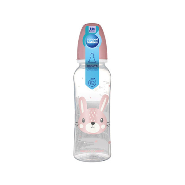 Canpol Babies Biberon Cu Gat Ingust 250ml Pp Cute Animals 11/841