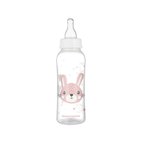 Canpol Babies Biberon Cu Gat Ingust 250ml Pp Cute Animals 11/841