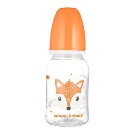 Canpol Babies Biberon Cu Gat Ingust 120ml Pp Cute Animals 11/851_ora