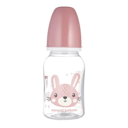 Canpol Babies Biberon Cu Gat Ingust 120ml Pp Cute Animals 11/851