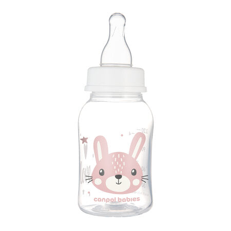 Canpol Babies Biberon Cu Gat Ingust 120ml Pp Cute Animals 11/851