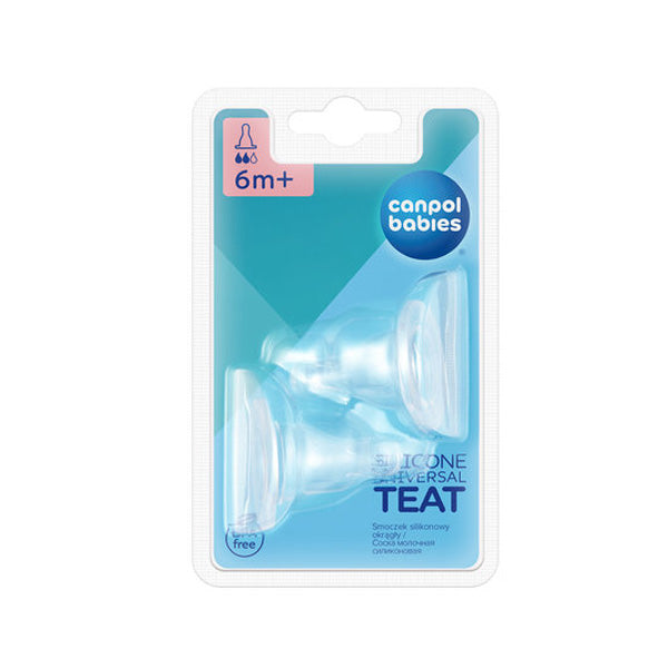 Canpol Babies Tetina Silicon Flux Medium 2 Buc 18/116