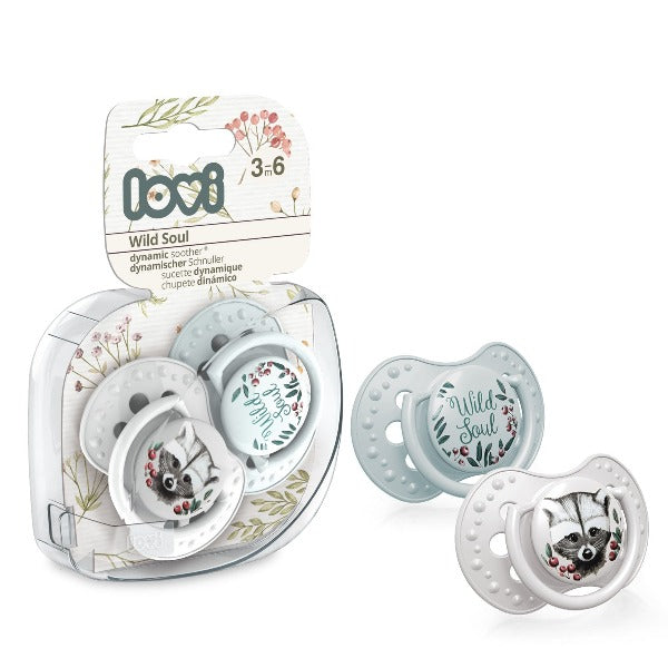 Lovi Suzeta Silicon Dynamic 3-6M 2 Pcs Wild Soul Baiat - 22/883Baiat