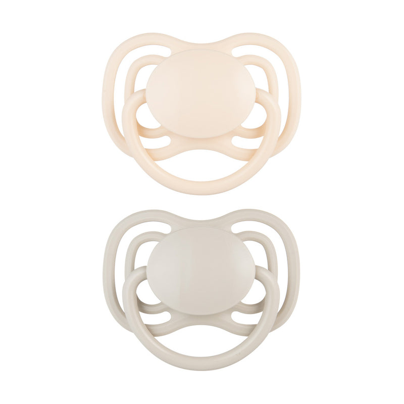 Suzeta simetrica din silicon +18m Dental Air Nude 2 Pcs 23/230_Cre