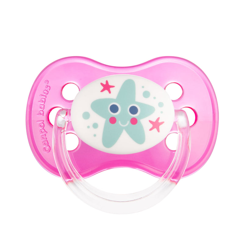 Canpol Babies Suzeta Cherry Din Latex 0-6 Luni Nature Love & Sea 22/606_new, 2 culori
