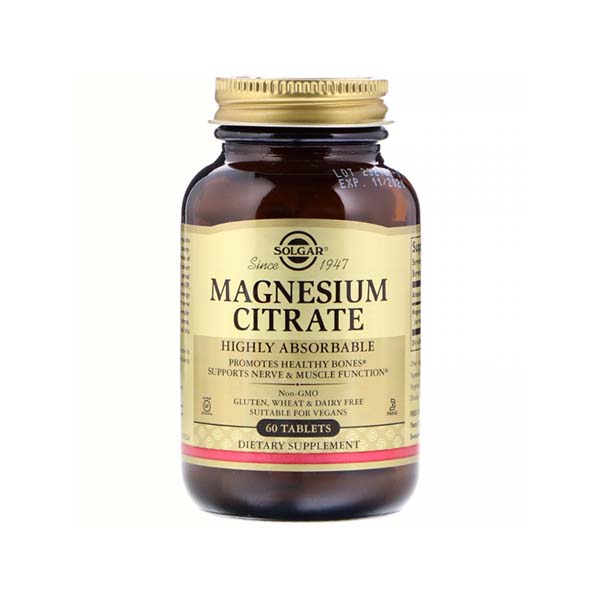 Solgar Citrate Magnesium 200Mg Tabs 60S