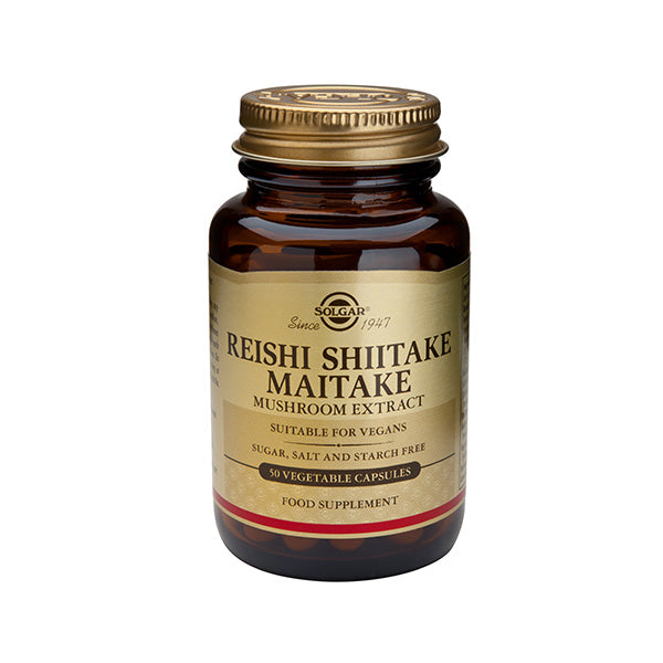 Solgar Reishi Shiitake Maitake Mushroom Extract veg. caps. 50