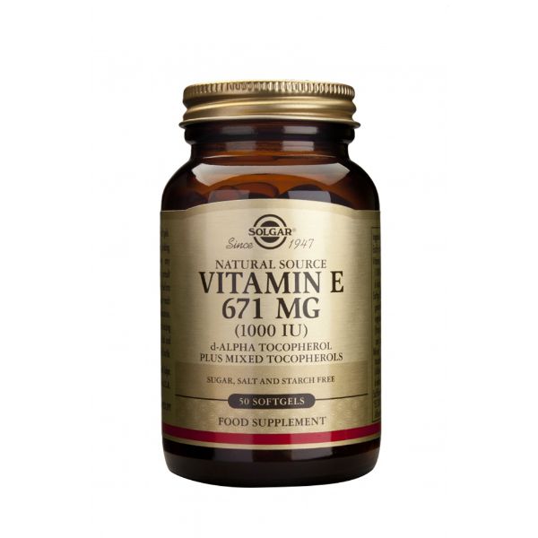 Solgar Vit. E 1000 Iu Softgels 50S