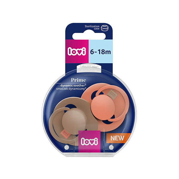 Suzeta silicon Dynamic PRIME Granola/Orange, 6-18M 2 buc - 34/410, LOVI