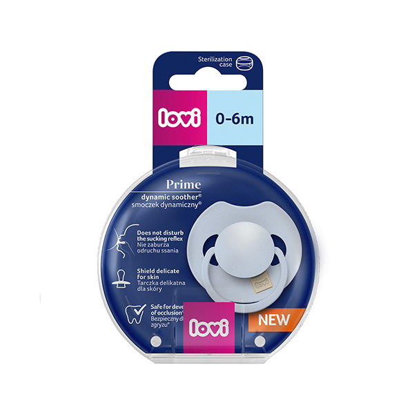 Suzeta silicon Dynamic PRIME Baby Blue,  0-6M 1 buc- 34/416, LOVI