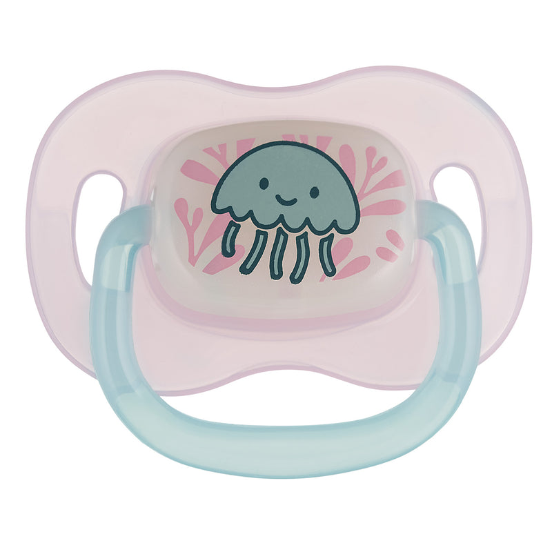 Suzeta rotunda din silicon 0-6M LOVE and SEA, 1buc 34/900_pin