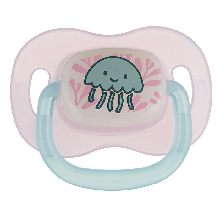 Suzeta rotunda din silicon 0-6M LOVE and SEA, 1buc 34/900_pin