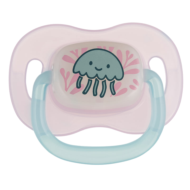 Suzeta rotunda din silicon 6-18M LOVE and SEA, 1buc 34/901_pin
