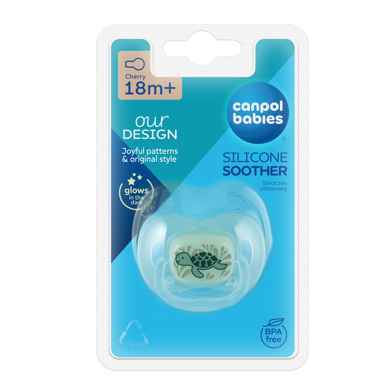 Suzeta rotunda din silicon 18+ LOVE and SEA, 1buc 34/902_blu