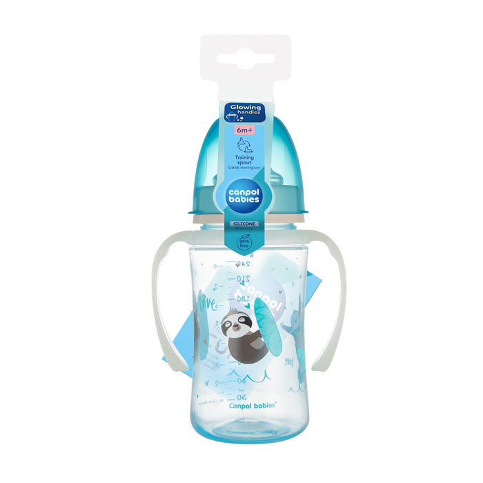 Canpol Babies Cana Antrenament Easy Start 240 ml Exotic Animals - 35/208_Blue