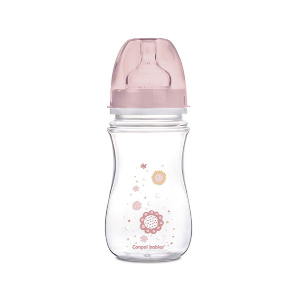 Canpol Babies Biberon Anticolic Gat Larg 240Ml Easy Start -Newborn -Flori 35/217_pin