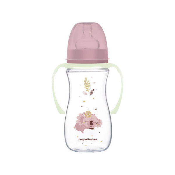 Canpol Babies Biberon Anticolic Gat Larg 300Ml Pp Easy Start Sleepy Koala cu manere fosforescente 35/238_pin