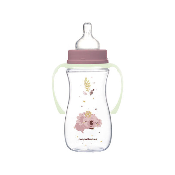 Canpol Babies Biberon Anticolic Gat Larg 300Ml Pp Easy Start Sleepy Koala cu manere fosforescente 35/238_pin