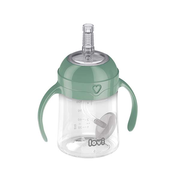 LOVI Prima cana cu pai 150ml Green 35/364
