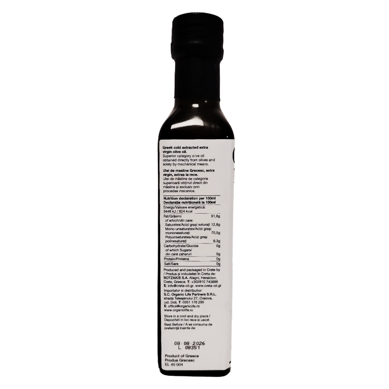 CRETAOIL Ulei de măsline extra virgin Printul Cretan 250ml, sticlă