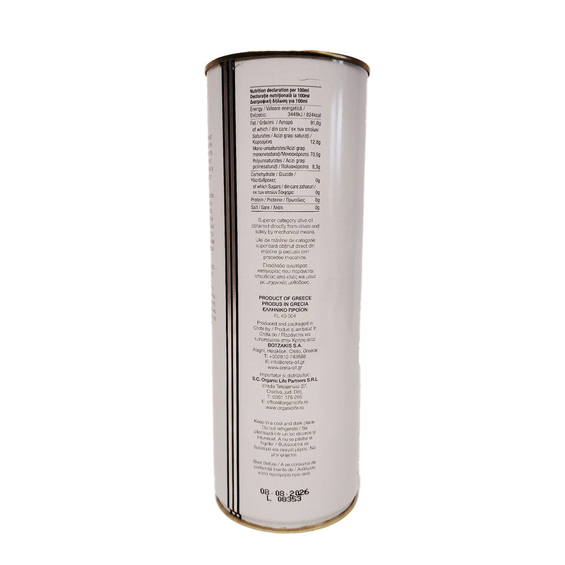 CRETAOIL Ulei de măsline extra virgin Printul Cretan 1L, cutie metal