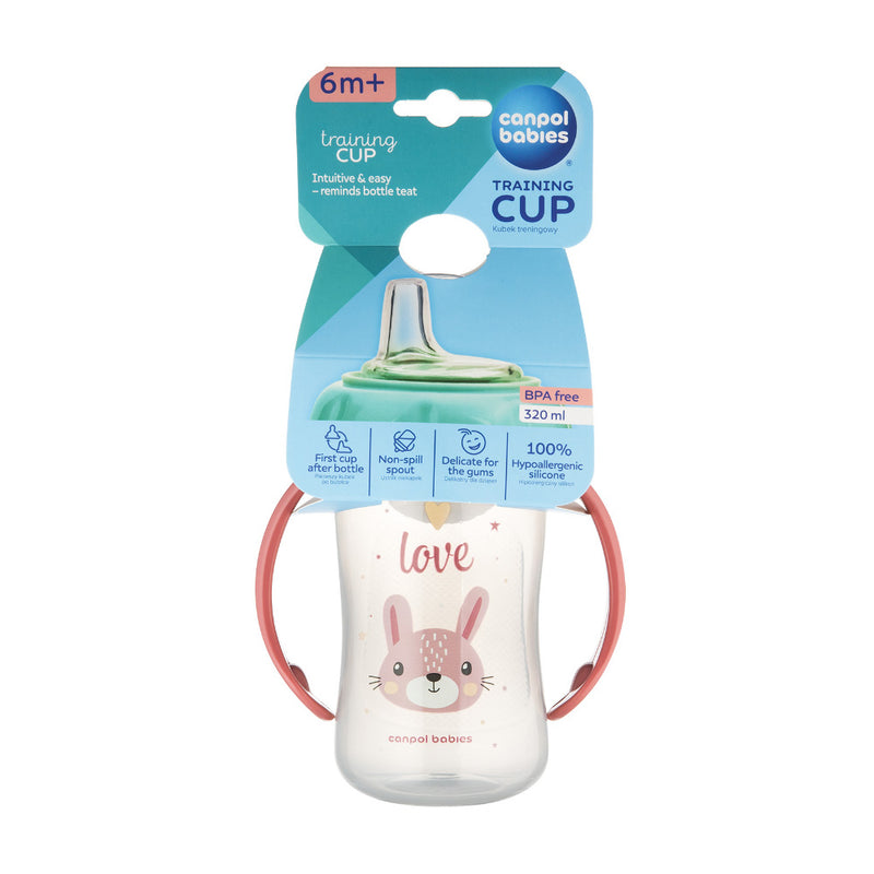 Canpol Babies Cana Antrenament Silicon 320 ml Cute Animals-Cat 56/512_pin2