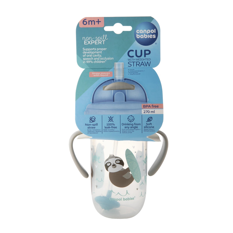 Canpol Babies Cana Anti-Varsare Cu Pai 270ml Exotic 56/606_Grey