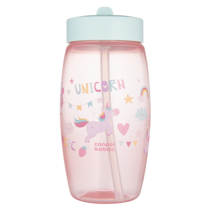Cana cu Pai Pliabila, 400ML Unicorn 56/618_pin, Canpol babies