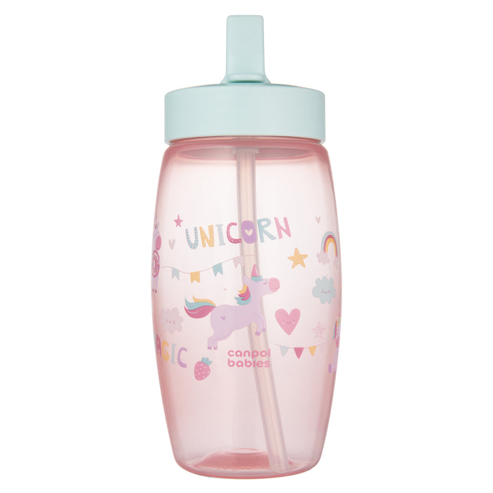 Cana cu Pai Pliabila, 400ML Unicorn 56/618_pin, Canpol babies