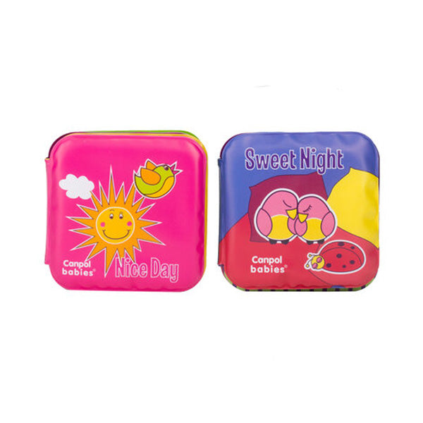 Canpol Babies Carte Activități cu Scârțâit - Day & Night 74/014 (2 bucăți)