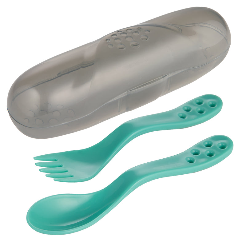 Canpol Babies Set de Calatorie Lingurita Si Furculita 74/019_tur