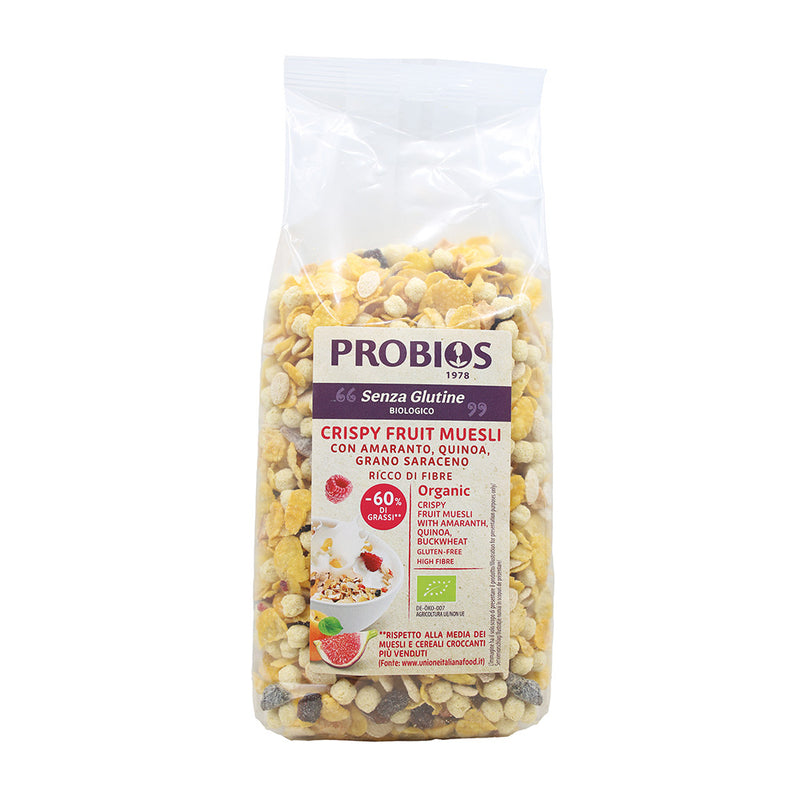 Probios Bio Musli Crocant Cu Fructe, Fără gluten 325G
