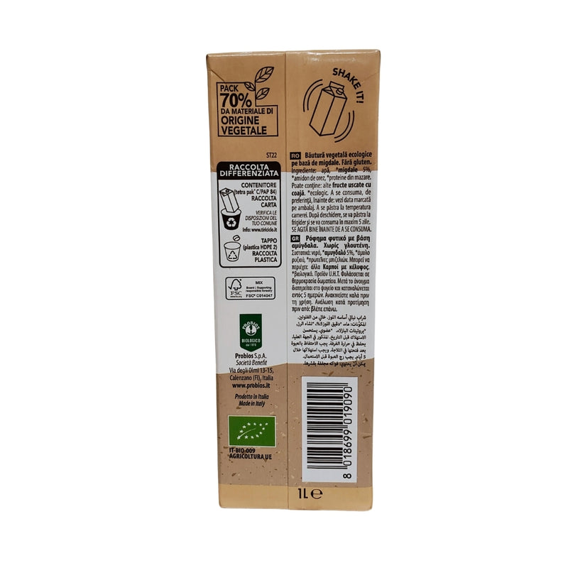 Bautura din Migdale, fără gluten 1L, Eco