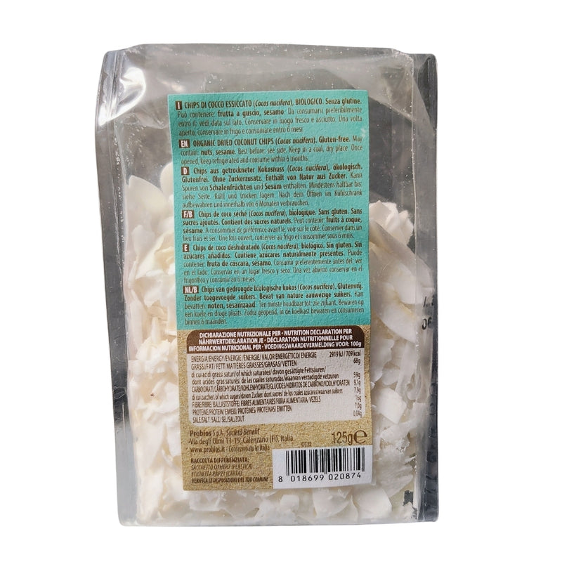 Probios BIO Chipsuri de cocos, Fără gluten 125G