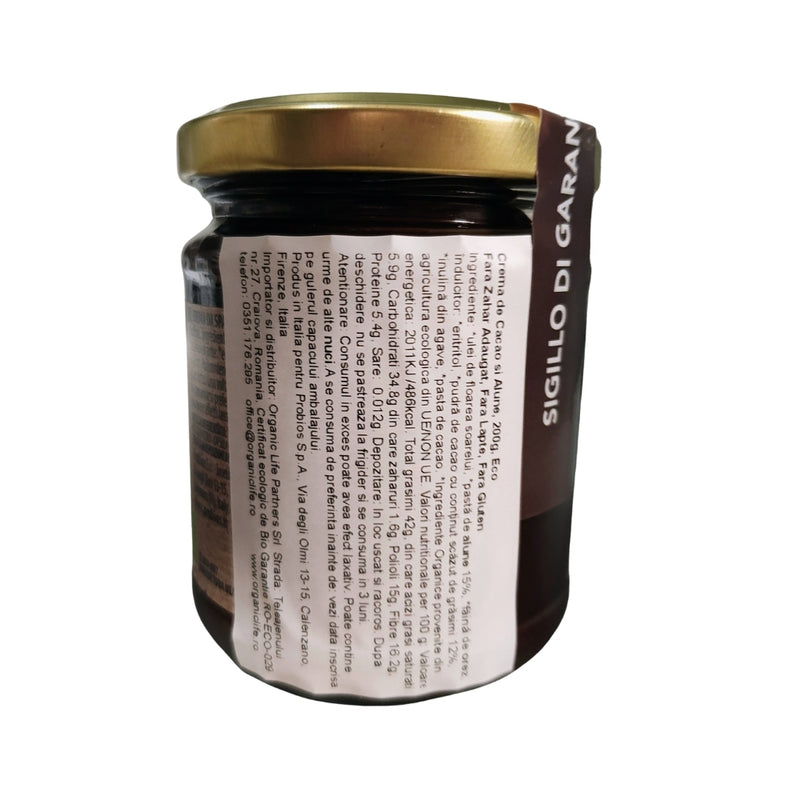 Probios Bio Crema de Cacao Si Alune, Fara Zahar Adaugat, Fără gluten 200G