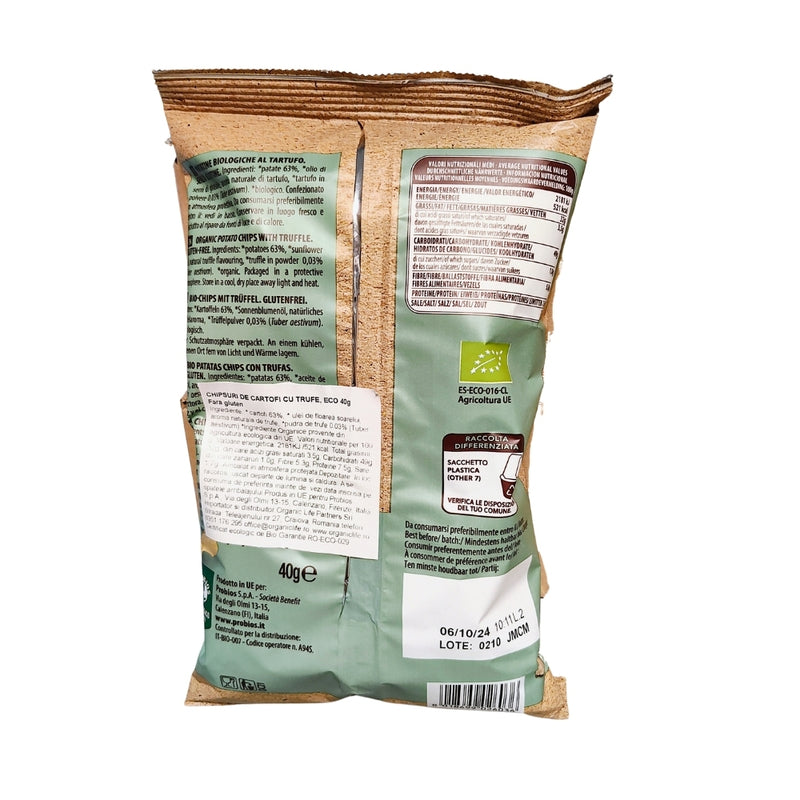 Probios Bio Chipsuri de Cartofi Cu Trufe, Fara gluten 40G