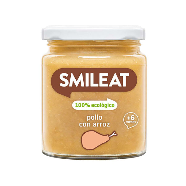 Smileat Piure de legume cu pui, orez si ulei masline 230g, +6 luni, Eco