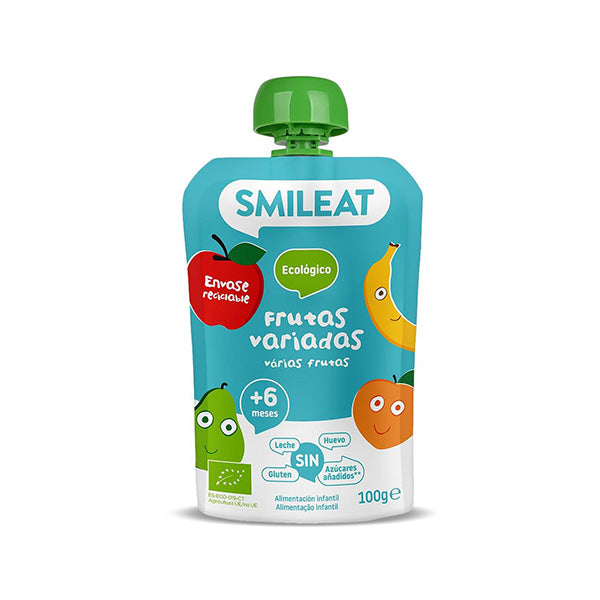 Smileat Gustare piure din mix de fructe 100g, +6 luni, Eco