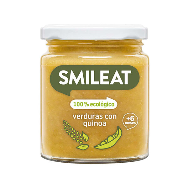 Smileat Piure de legume cu quinoa si ulei masline 230g, +6 luni, Eco