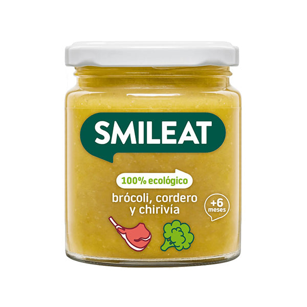 Smileat Piure cu brocoli, pastarnac, miel si ulei masline 230g, +6 luni, Eco