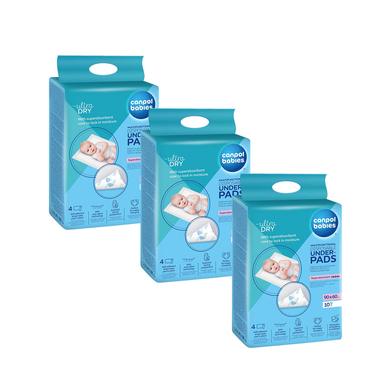 Aleze pt. schimbat scutece unica folosinta 90x60 cm, 3pachete X 10buc  (30 buc)