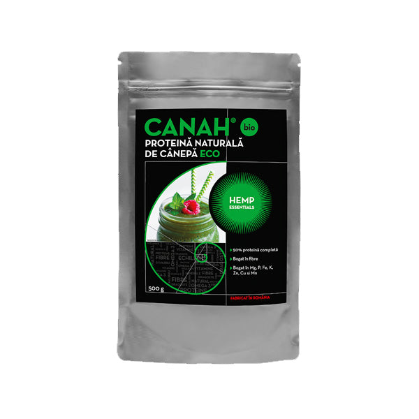 Canah Hemp Essentials Pudra Proteica De Canepa 500 G, Eco