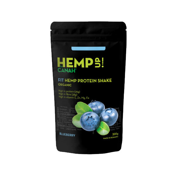 Canah Fit Shake Proteic De Canepa Cu Afine 300g, Eco