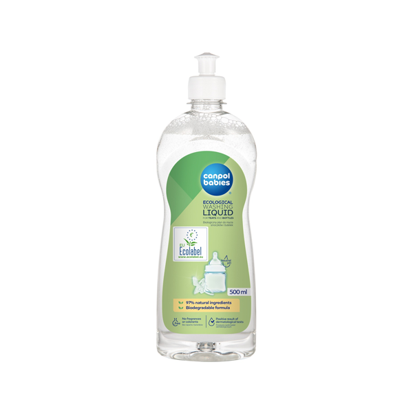 Canpol Babies detergent Lichid Hipoalergenic Pentru Biberoane Si Tetine 500ml, ECO - 1/500