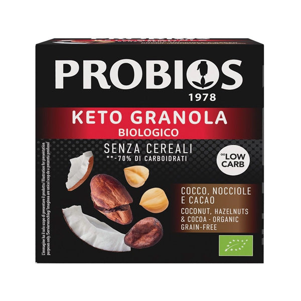 Probios KETO Granola cocos, alune și boabe de cacao 200G, ECO