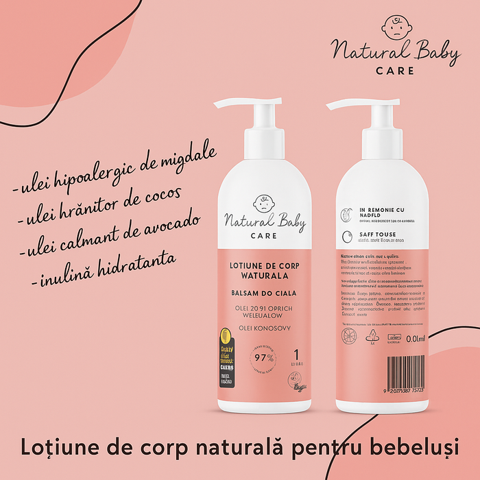 Lotiune de Corp Naturala pentru bebelusi, 200 ml