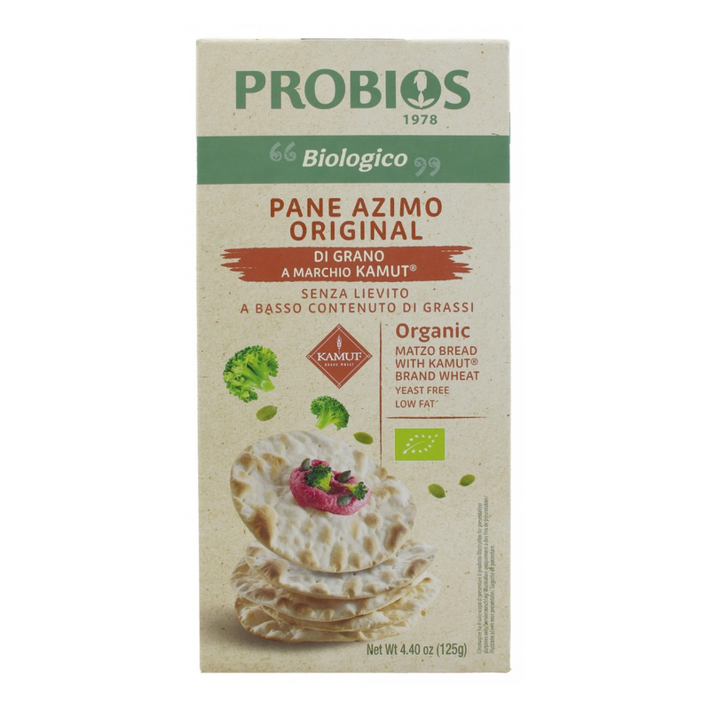 Probios Bio Paine Matzo Original Din Grau Kamut, Fara Drojdie 125G