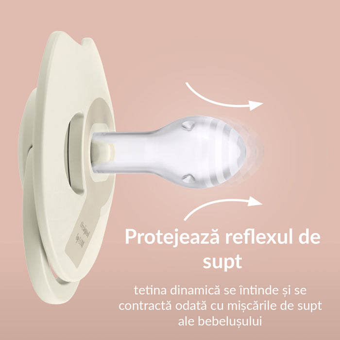 Suzeta silicon Dynamic PRIME Baby Blue/Blue, 6-18M 2 buc - 34/418, LOVI